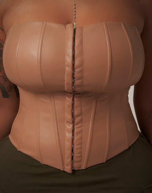 Tan Bustier Corset